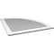 Ekena Millwork Quarter Round Top Right Surface Mount PVC Gable Vent w/ 3-1/2"W x 1"P Standard Frame, 38"W x 42"H GVPQR38X4201SF - alternate 5